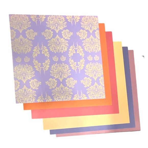60 Sheets of Assorted Scrapbook Paper Pack - Various Patterns, Colors, & sizes - Picture 6 of 11